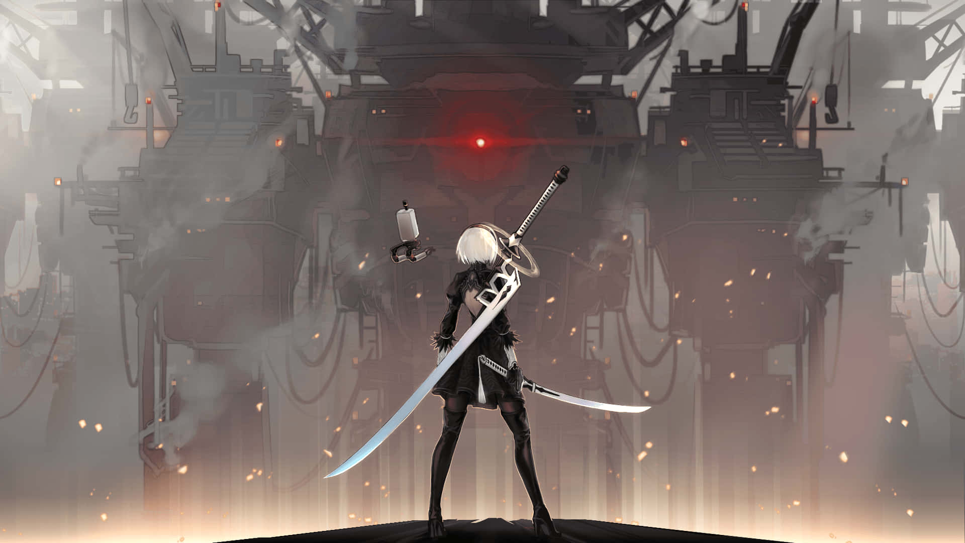 2B, an Andriod from the action RPG game NieR: Automata