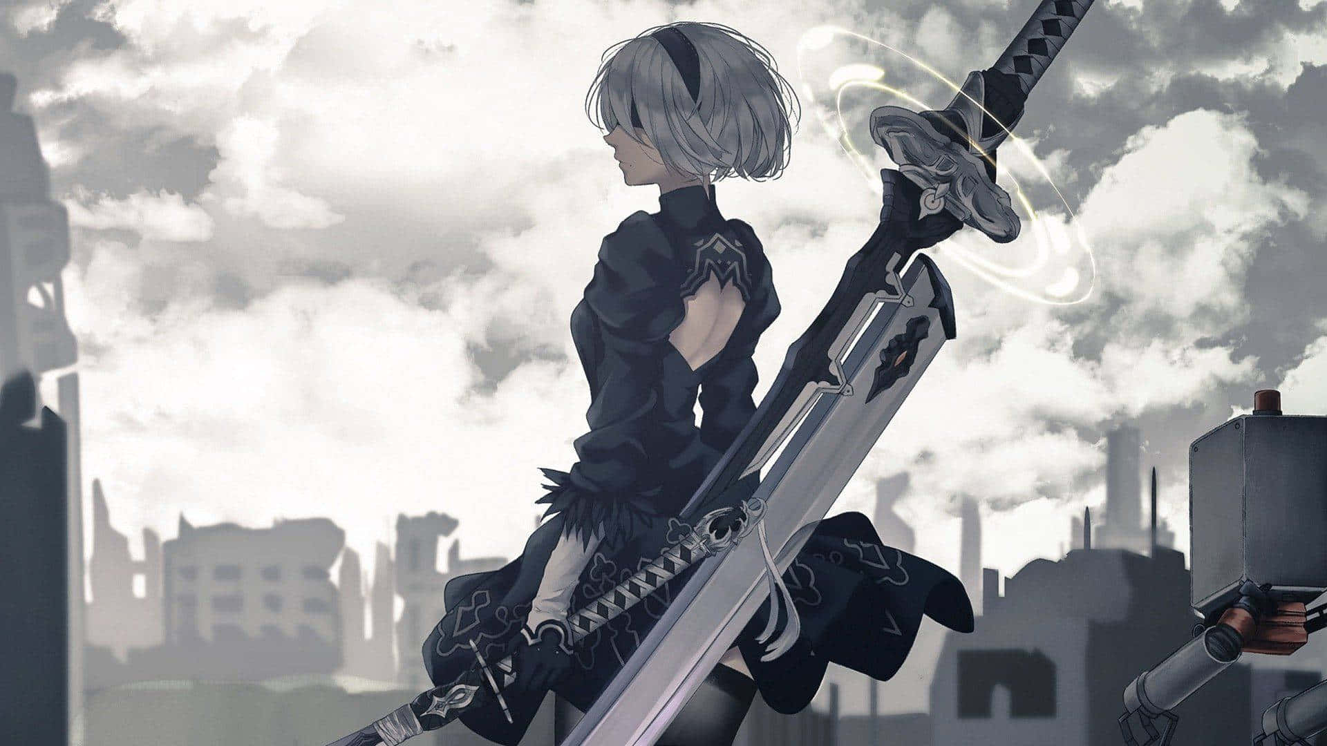 2B, protagonist of the popular action-adventure game NieR:Automata