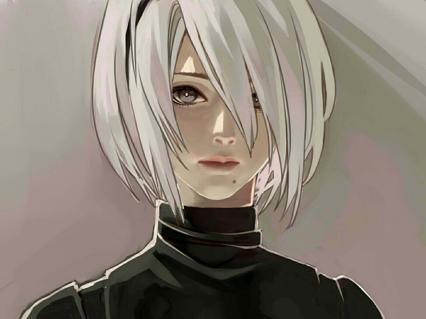 2B, a Cool and Collected Combat Android