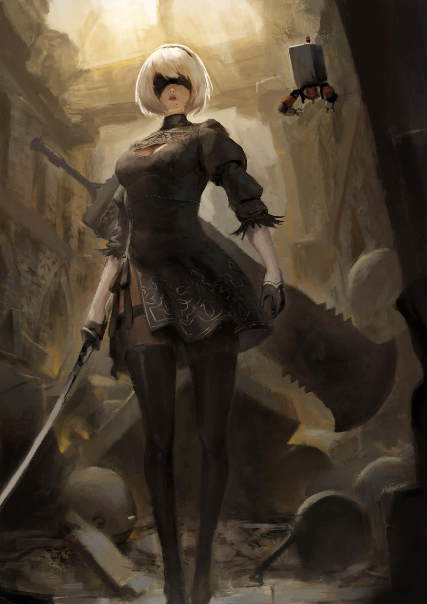 2b, The Powerful Android Warrior