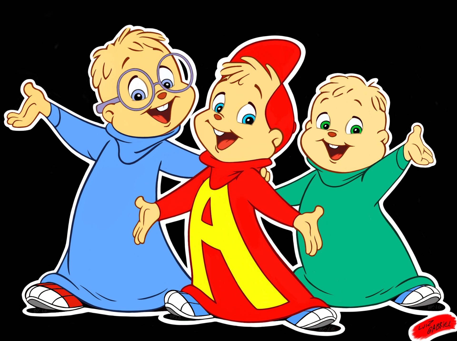 2D 80s Alvin And The Chipmunks Wallpaper