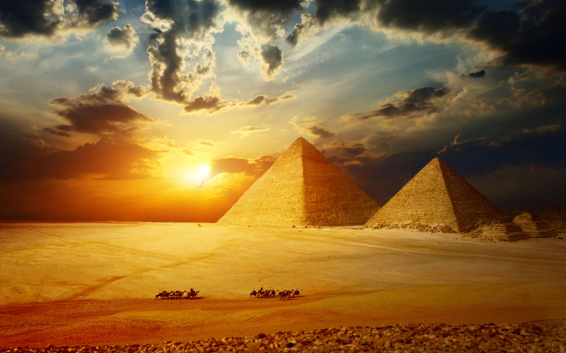 2k Ancient Pyramids Of Egypt Wallpaper