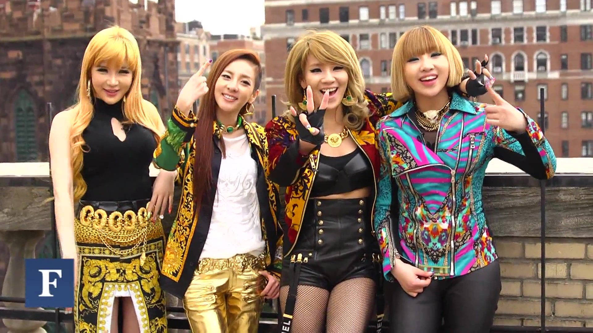 2ne1 Interview On Rooftop Background