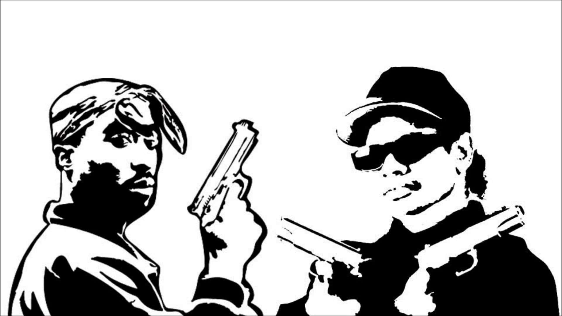 2pac And Eazy E Sketch Picture