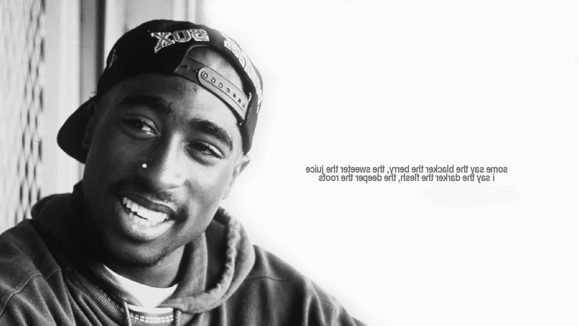 American Rapper 2pac With Quote Picture