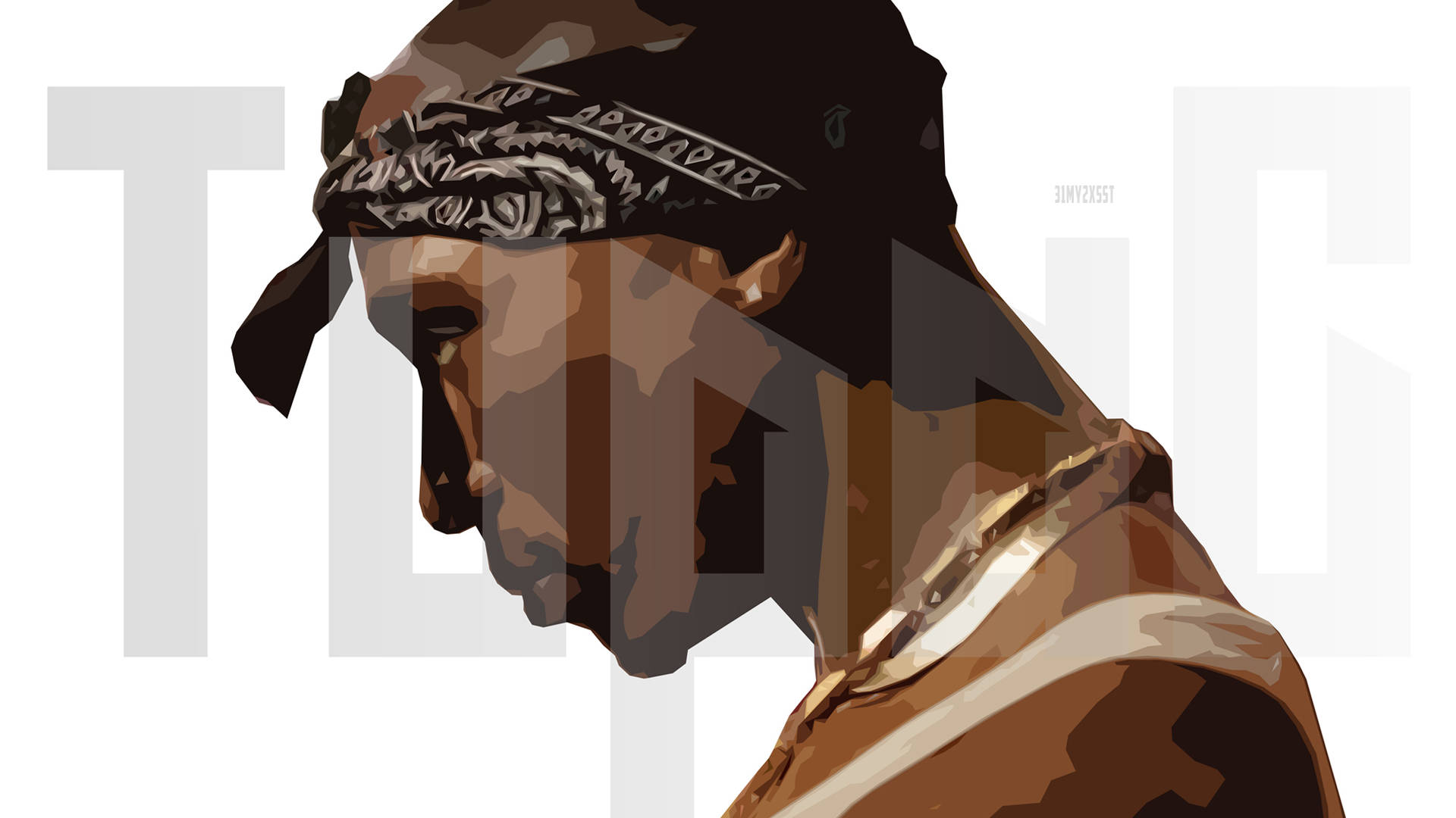 2pac Tupac Text Foreground Wallpaper