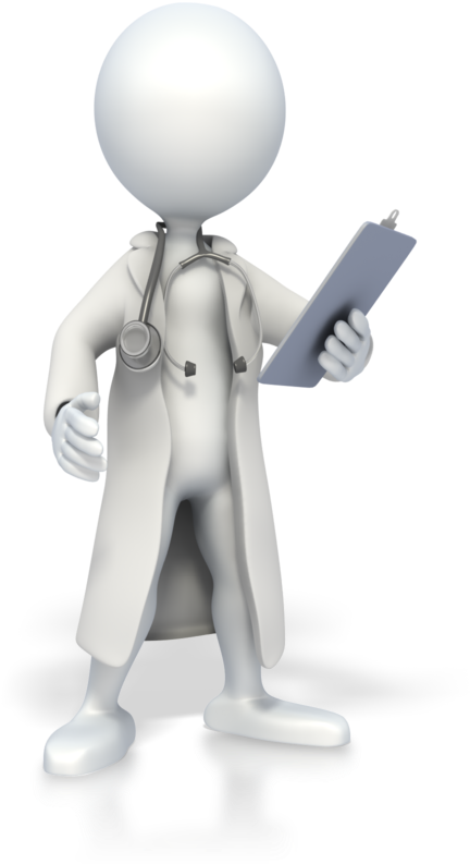 3 D Animated Doctorwith Clipboard PNG