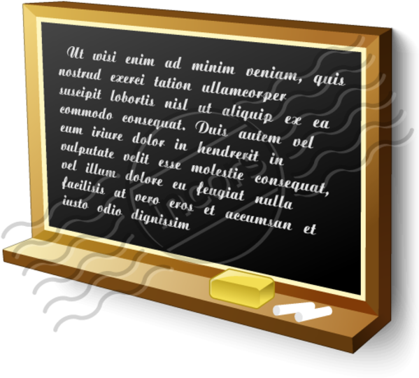 Download 3 D Blackboard Illustration | Wallpapers.com