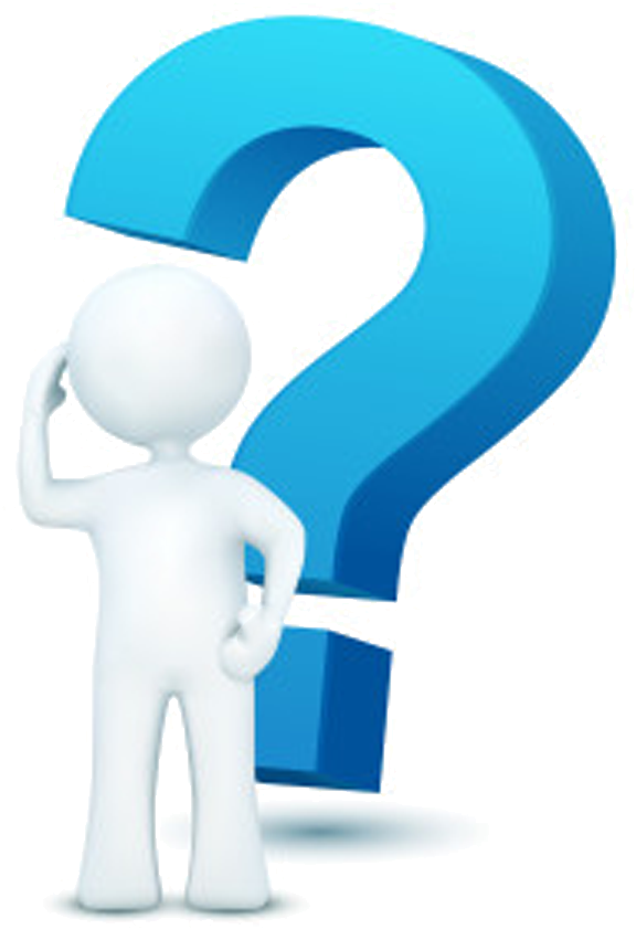 3 D Character Pondering Question Mark PNG