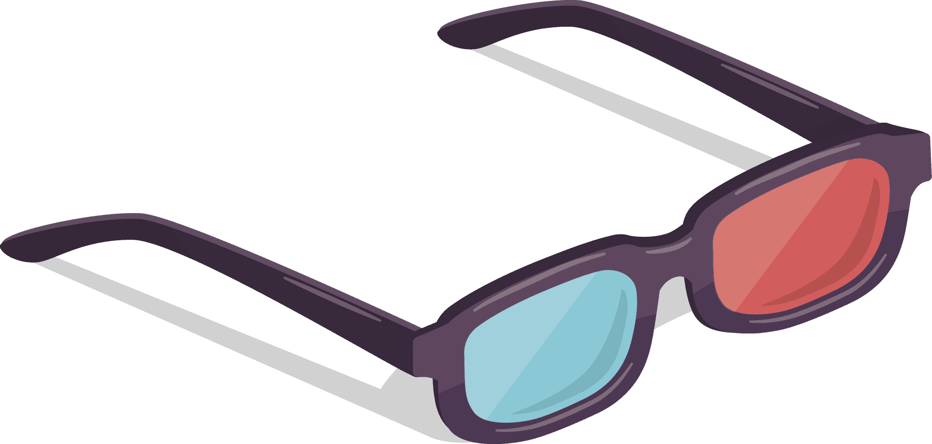 3 D Cinema Glasses Illustration PNG