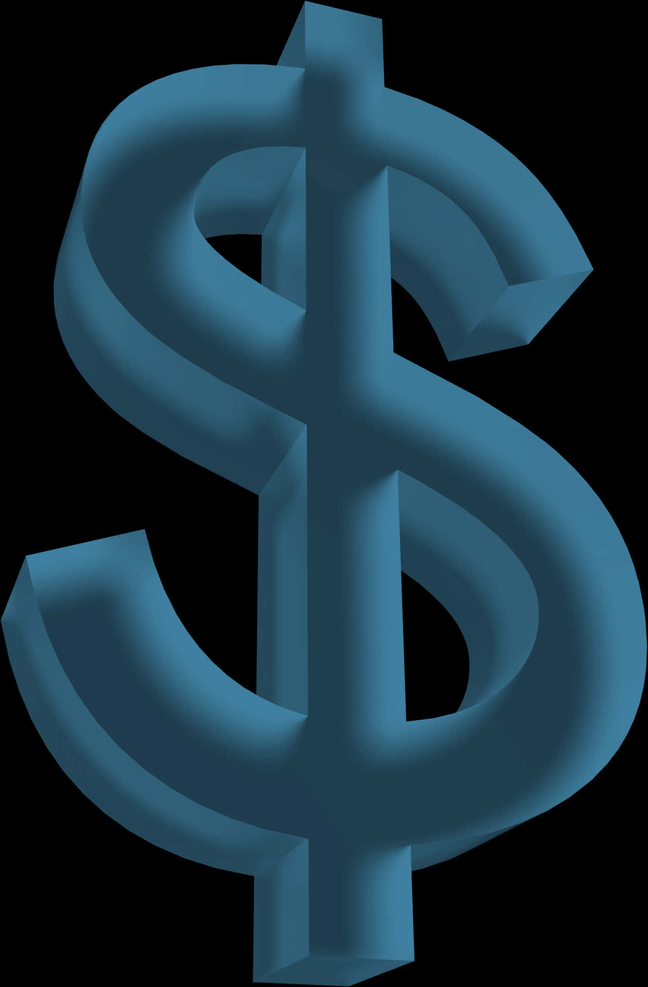 3 D Dollar Sign Graphic PNG