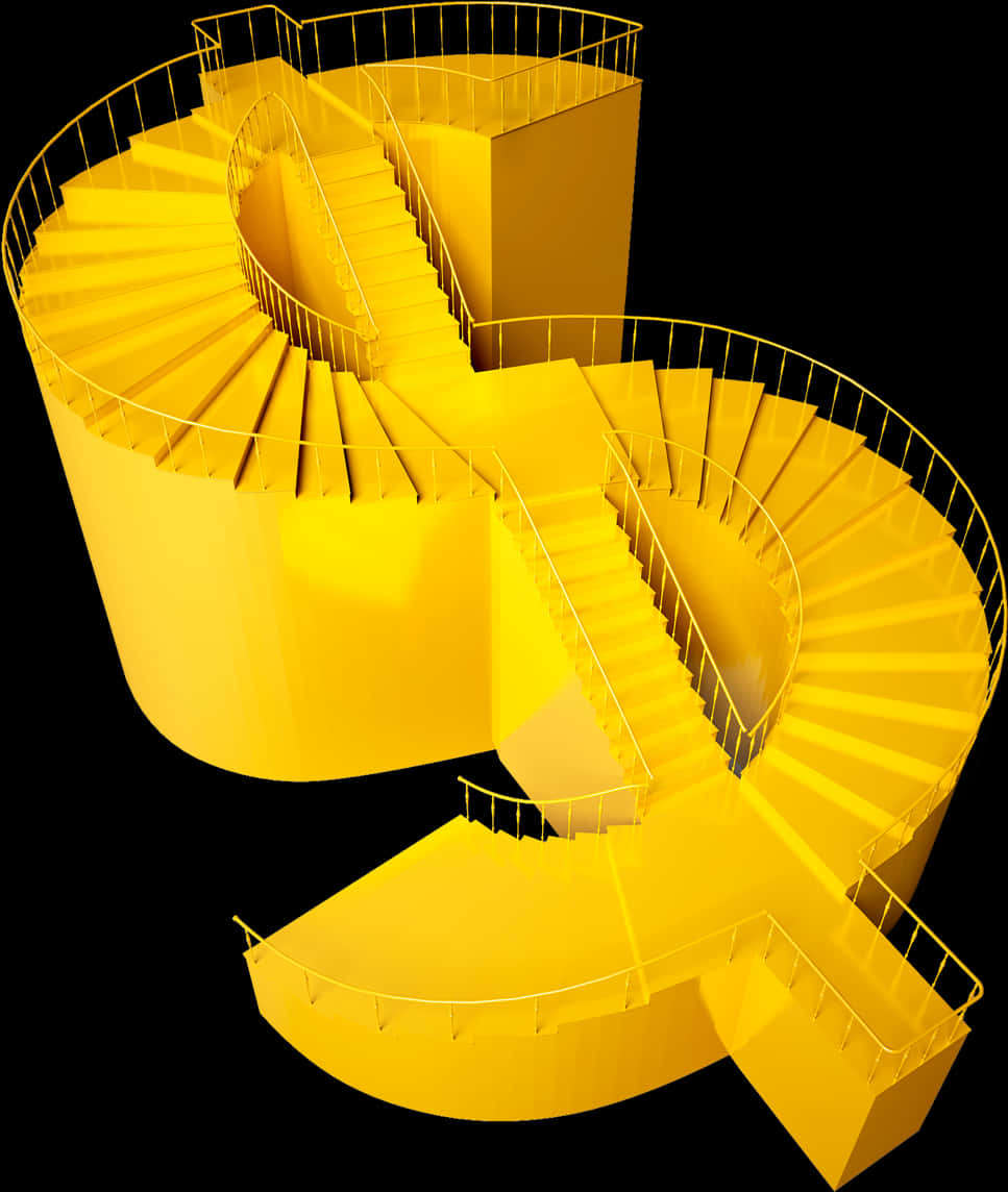 3 D Dollar Sign Staircase PNG