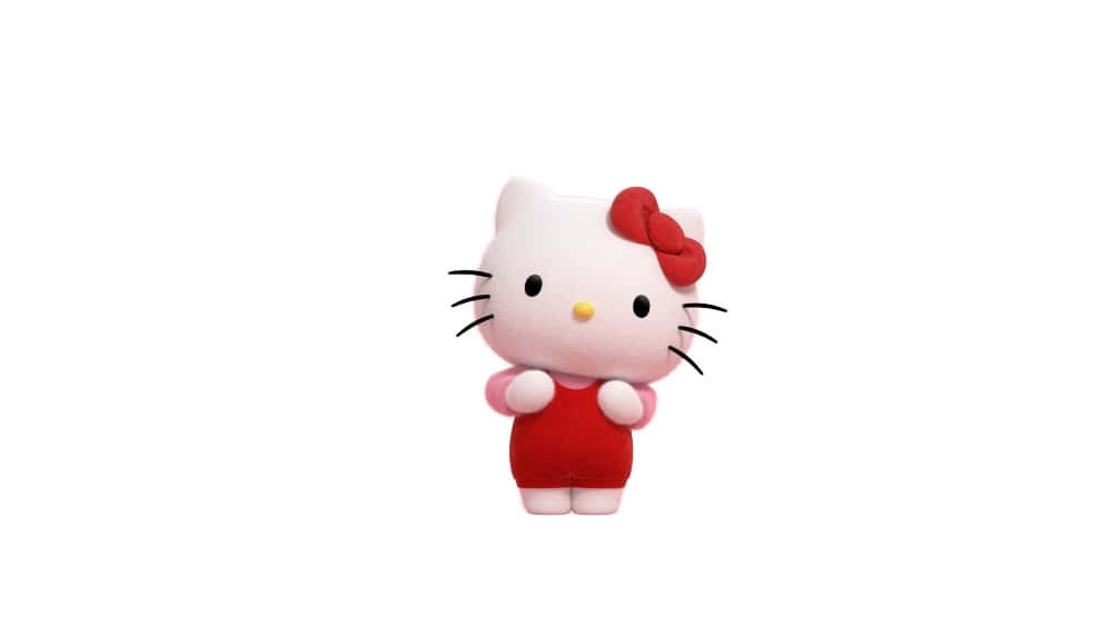 3 D Hello Kitty Figure Wallpaper