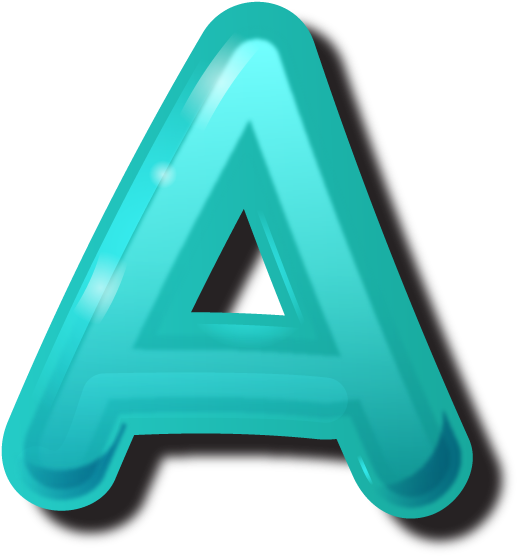 3 D Letter A Icon PNG