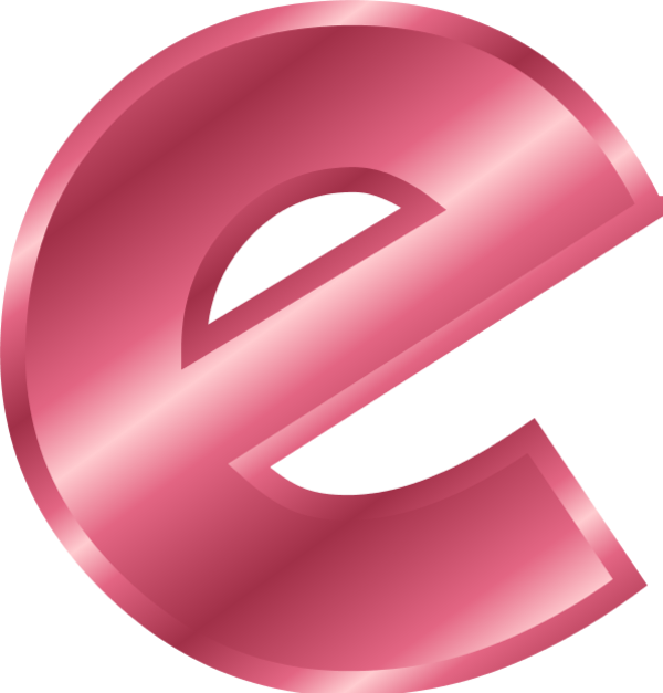 3 D Letter E Graphic PNG