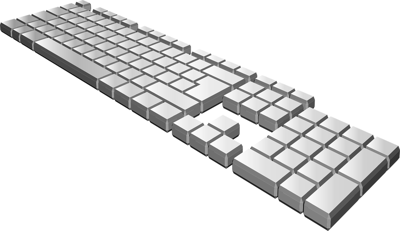 3 D Model Keyboard Layout PNG
