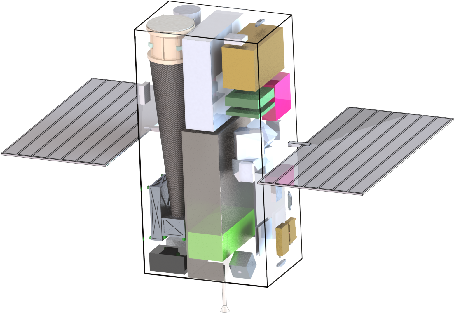 3 D Model Satellite Illustration PNG