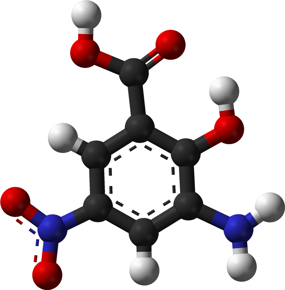 3 D Modelof Acetylsalicylic Acid Molecule PNG
