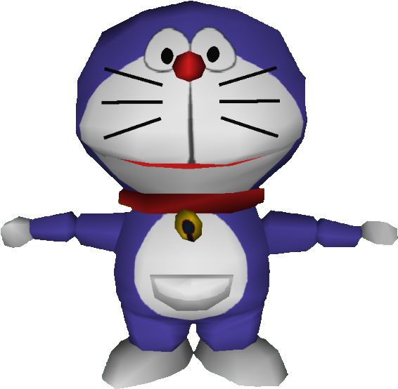 3 D Modelof Animated Robot Cat PNG