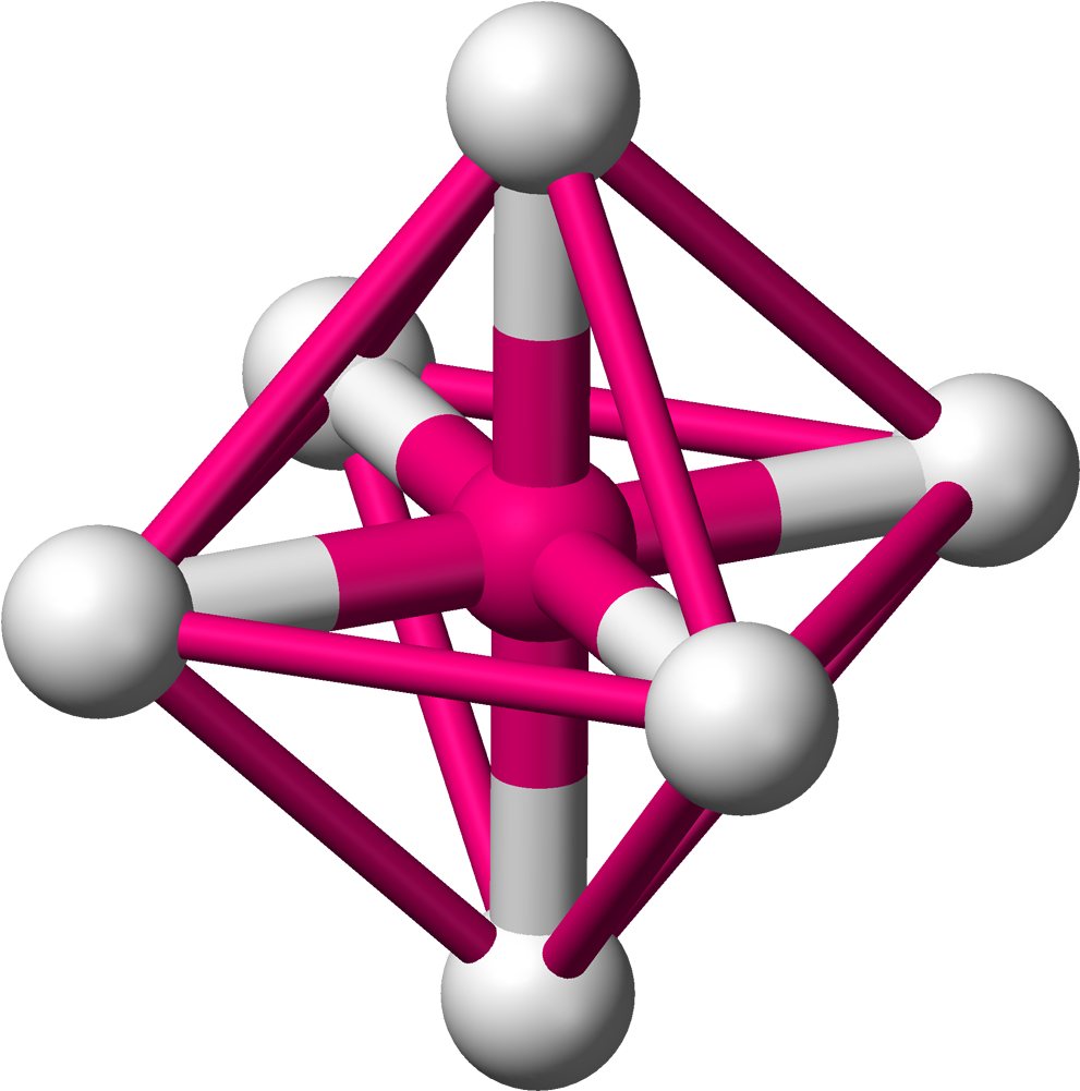 3 D Modelof Octahedral Molecular Geometry PNG
