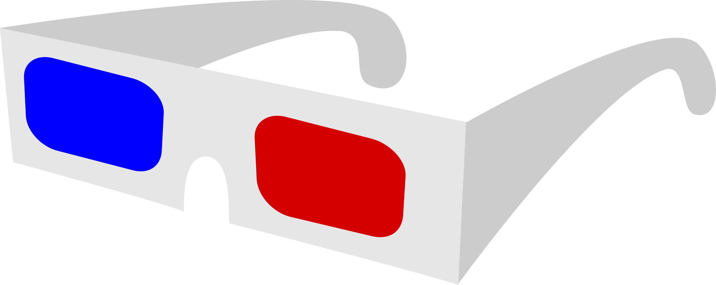 3 D Movie Glasses Vector PNG