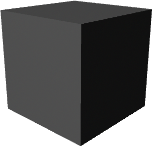 3 D Rendered Black Cube PNG