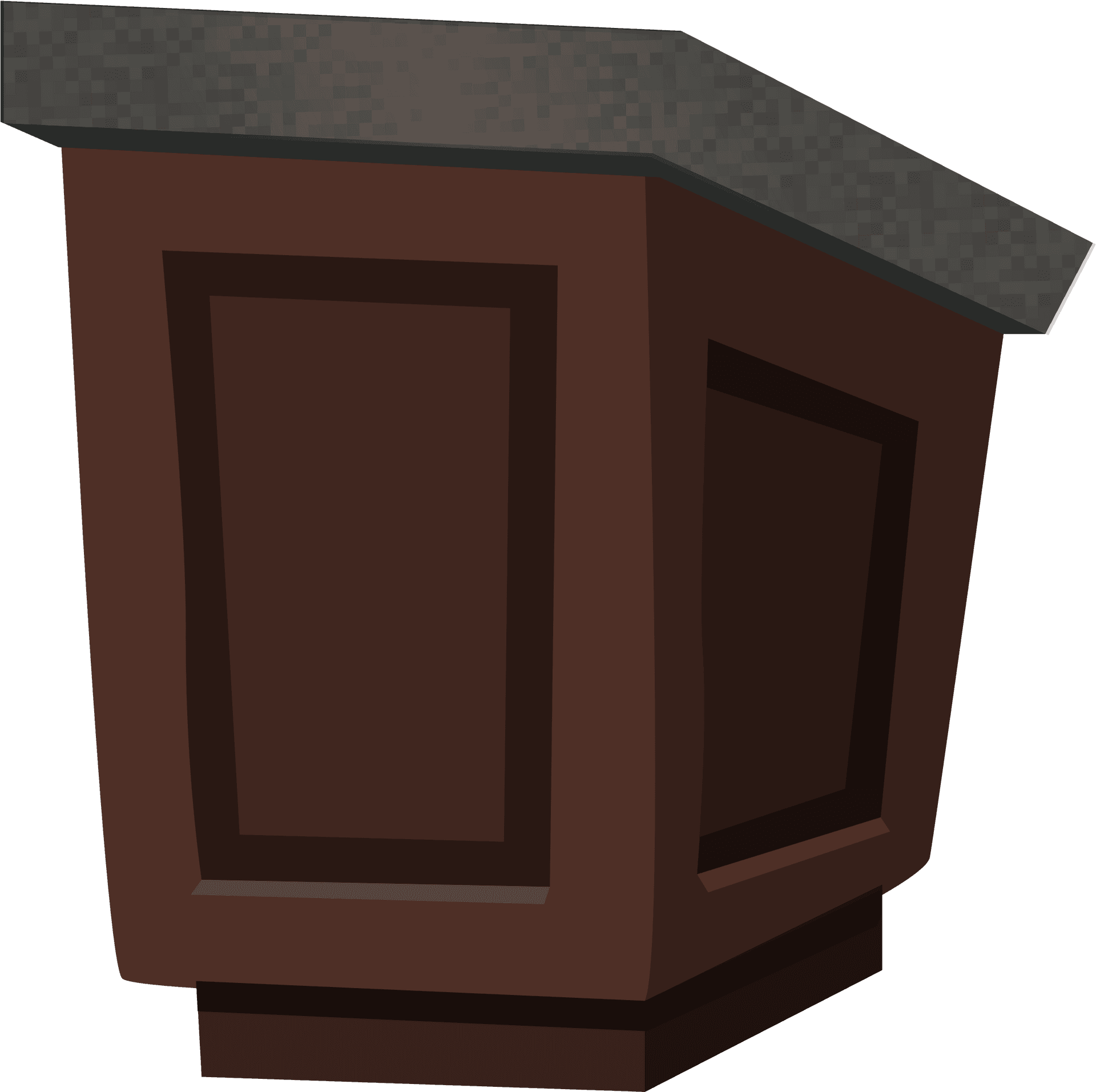 3 D Rendered Brown Podium PNG