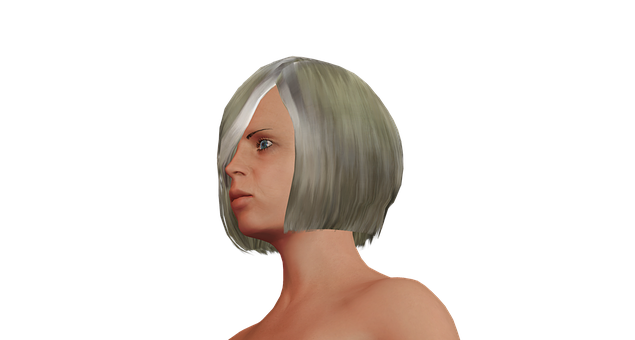 3 D Rendered Female Profilewith Transparent Hair PNG