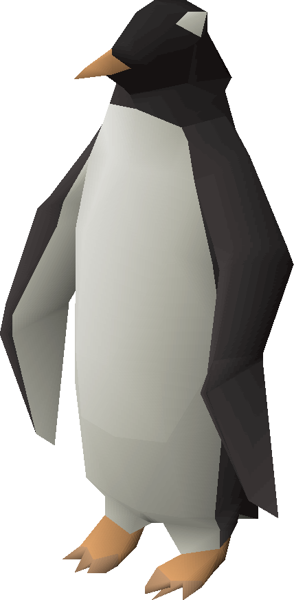 3 D Rendered Penguin Model PNG