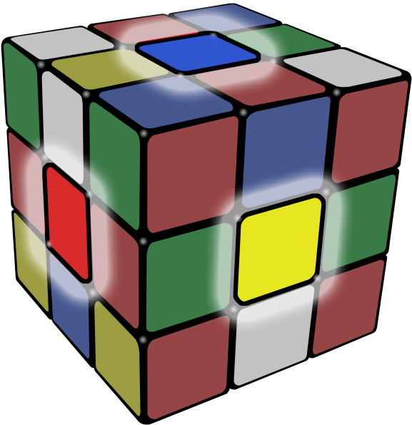 3 D Rubiks Cube Illustration PNG