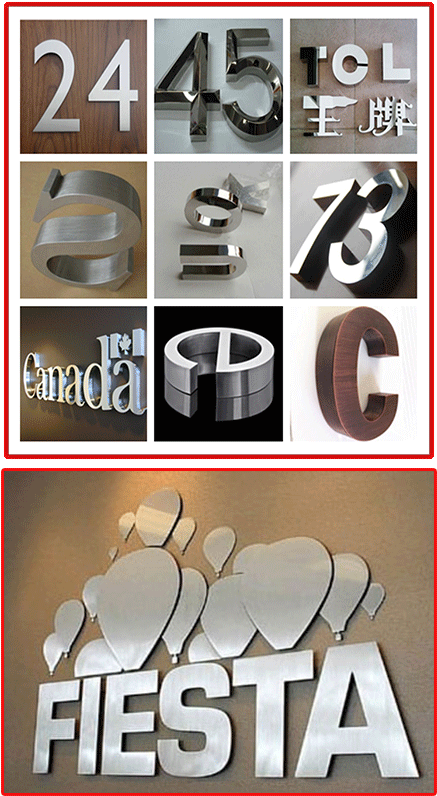 3 D Signage Design Variety PNG