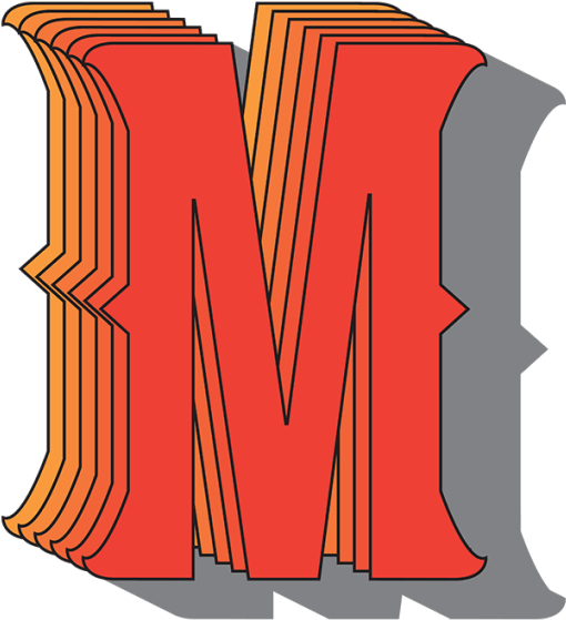 3 D Styled Letter M Illustration PNG