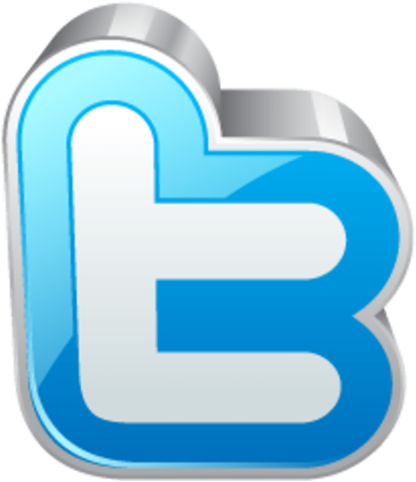 3 D Twitter Logo Icon PNG