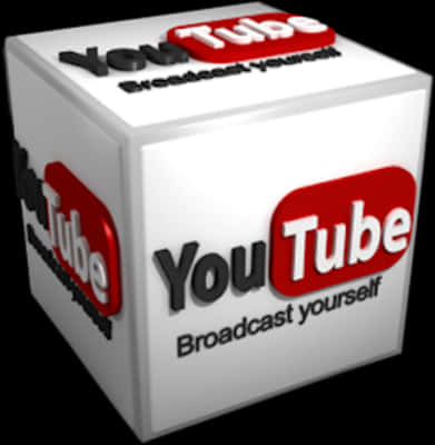 3 D You Tube Logo Cube PNG