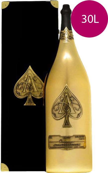 30 L Aceof Spades Champagne Bottle PNG