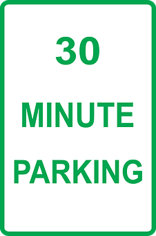 30 Minute Parking Sign PNG