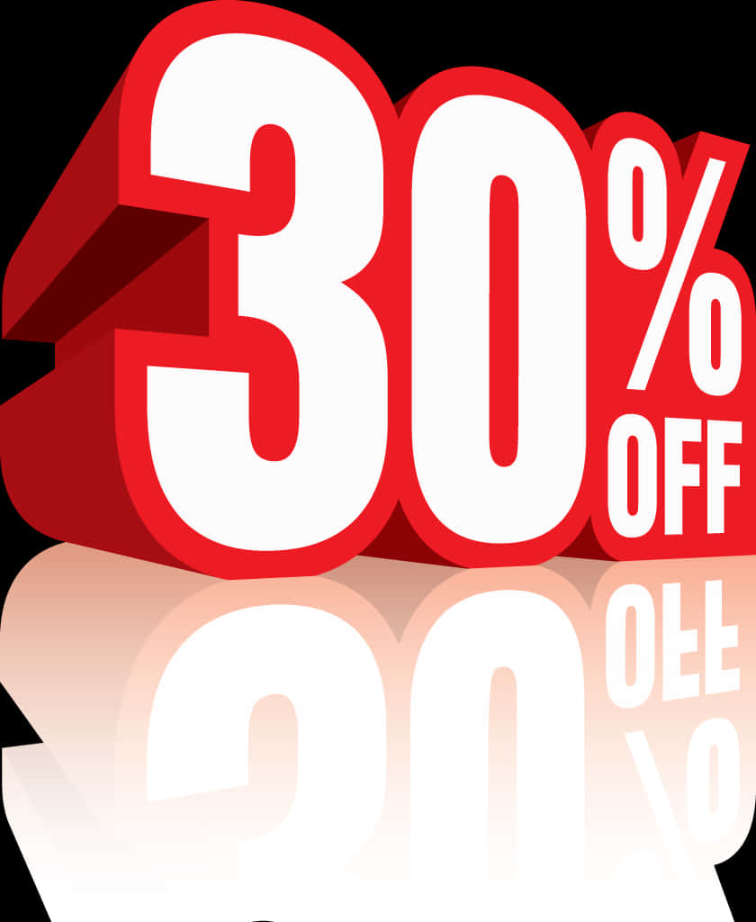30 Percent Discount Promotion PNG