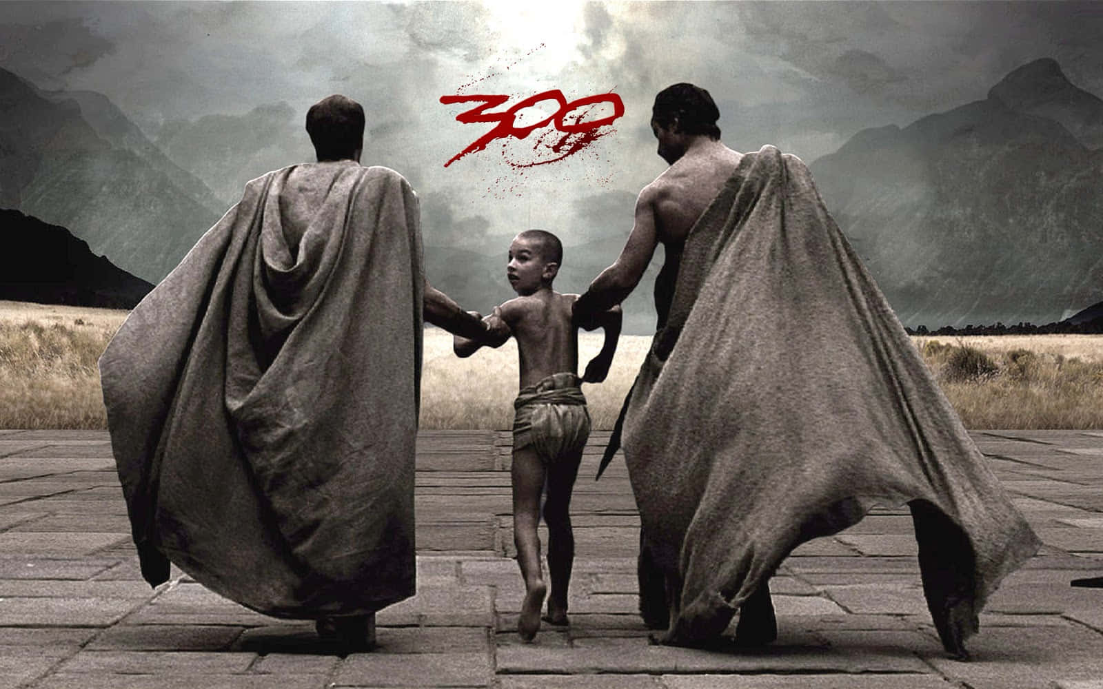 300 Movie Poster With A Child Wallpaper