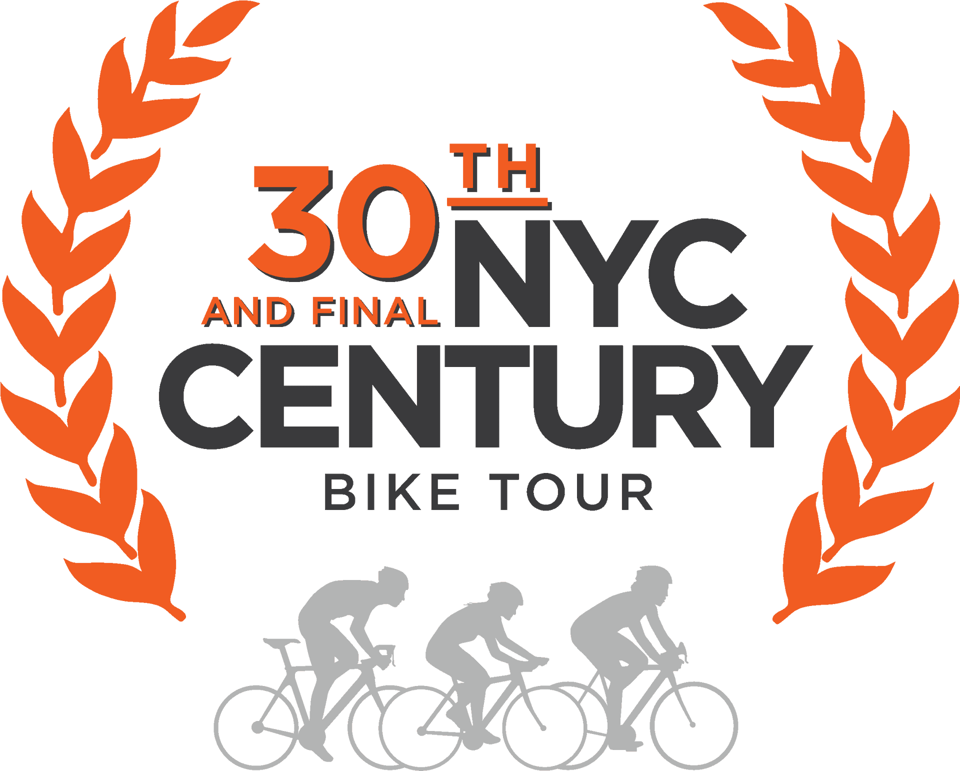 30th N Y C Century Bike Tour Logo PNG