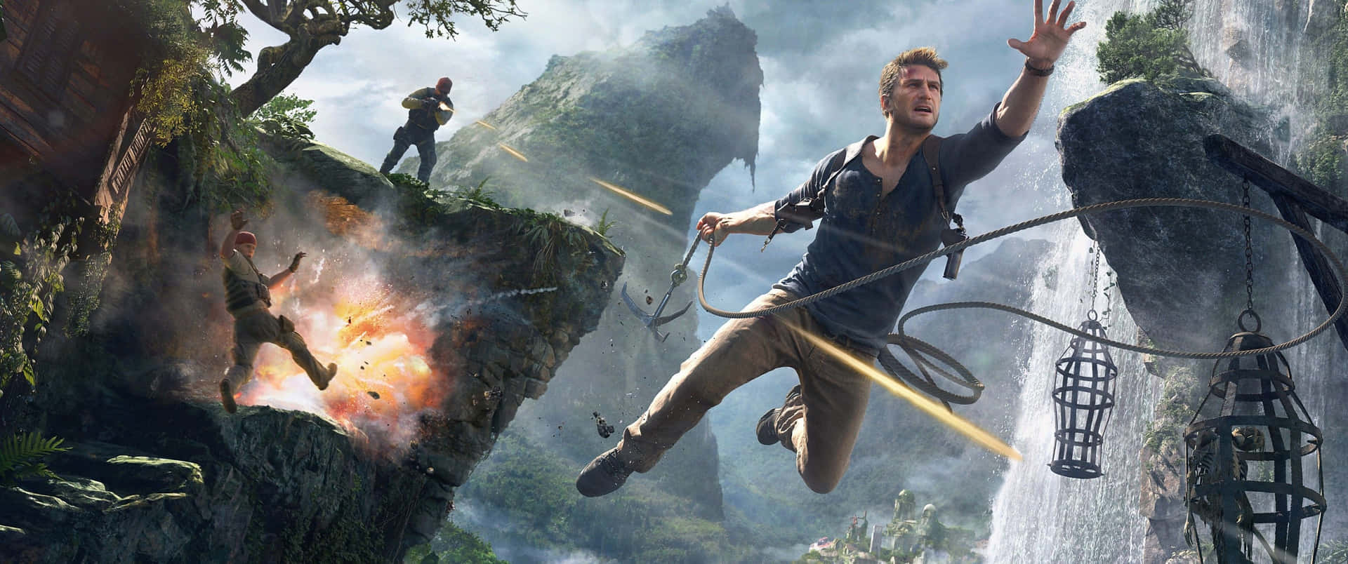 3440x1440 spil Uncharted 4: A Thief's End Wallpaper