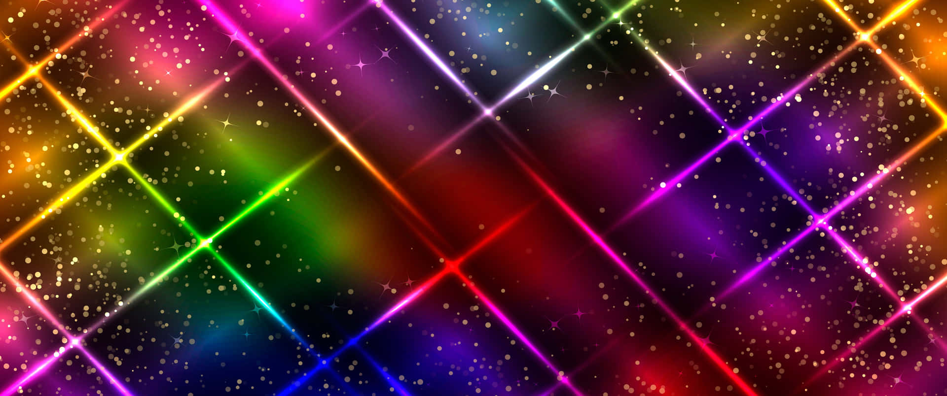 Ljusaoch Färgglada Neonljus. Wallpaper