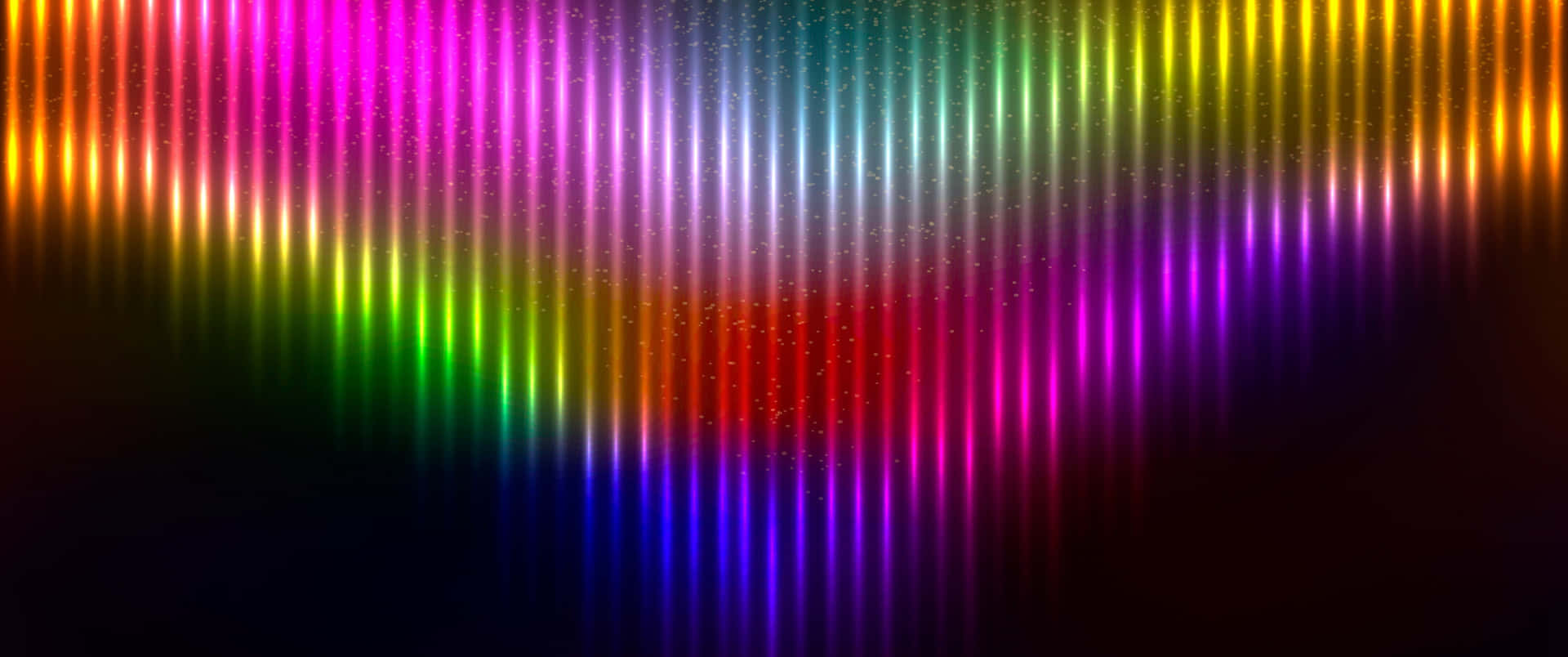 3440x1440arte Digitale Di Un Sipario A Linee Neon Sfondo