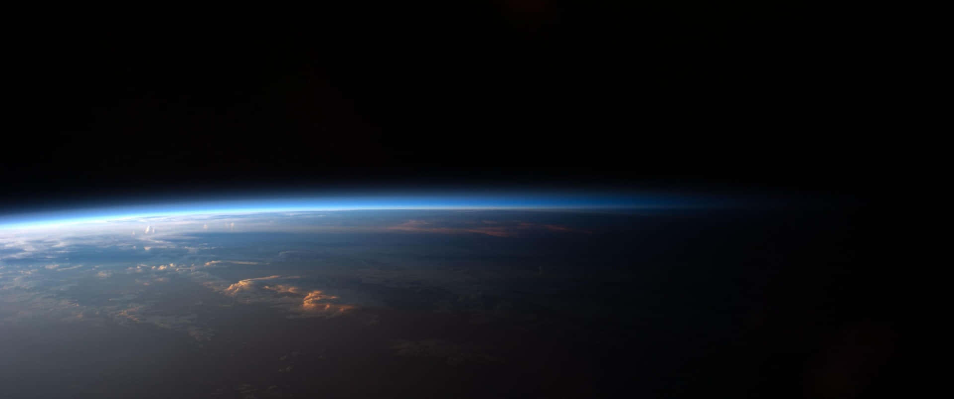 3440x1440 Space Of Earth's Atmosphere Wallpaper