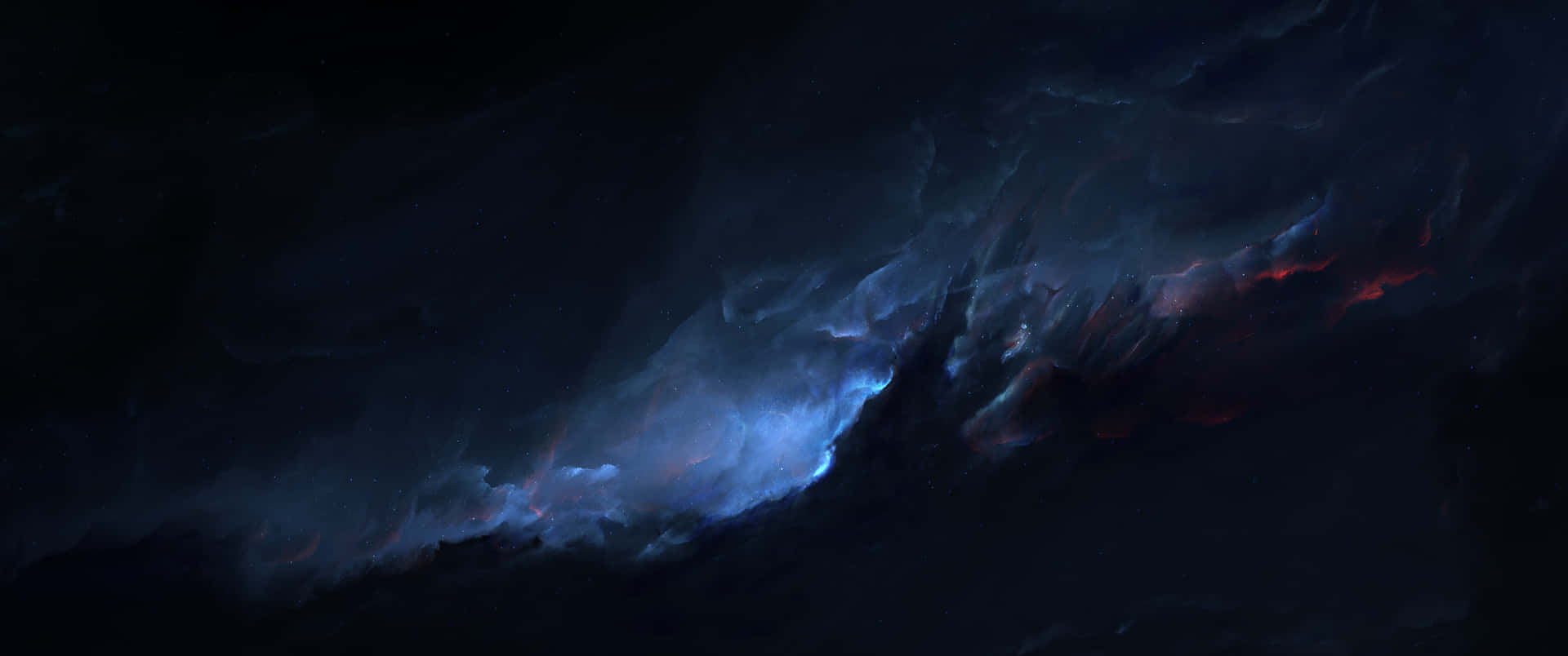 3440x1440 Space Of The Atlantis Nebula Wallpaper