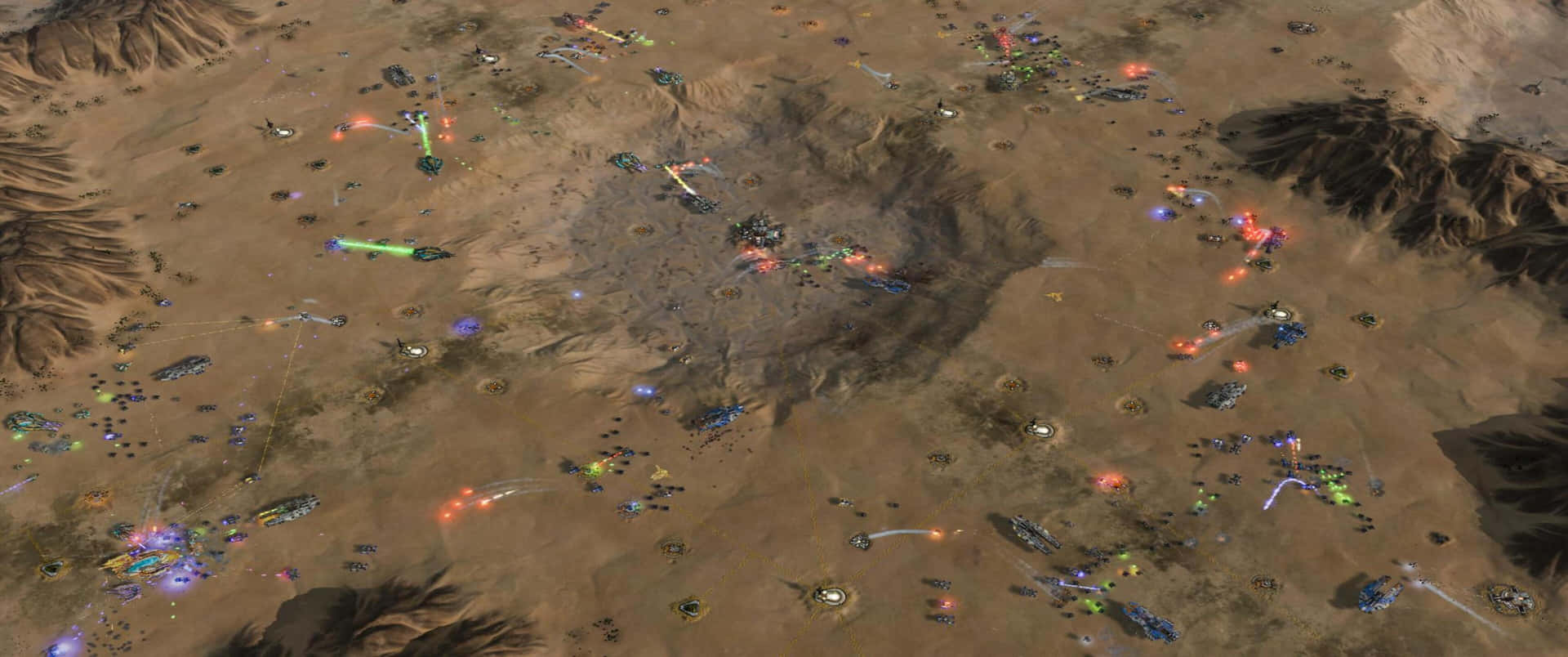 A Screenshot Of A Star Wars Battle In The Desert