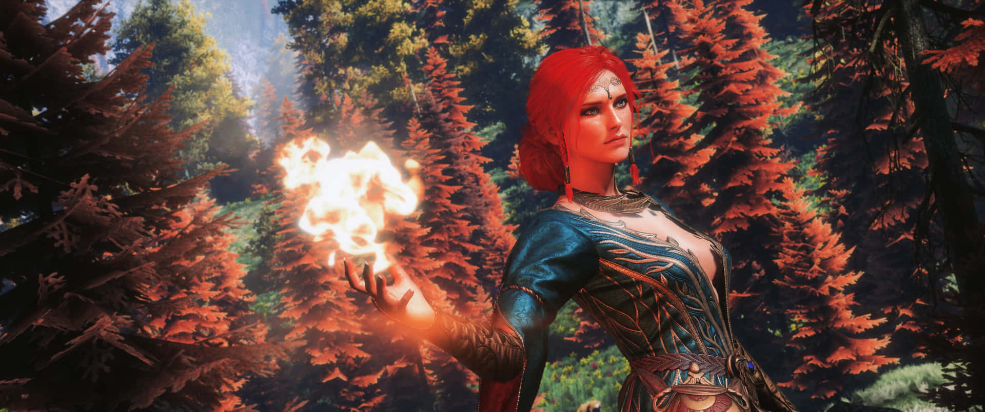3440x1440p Triss The Witcher Background