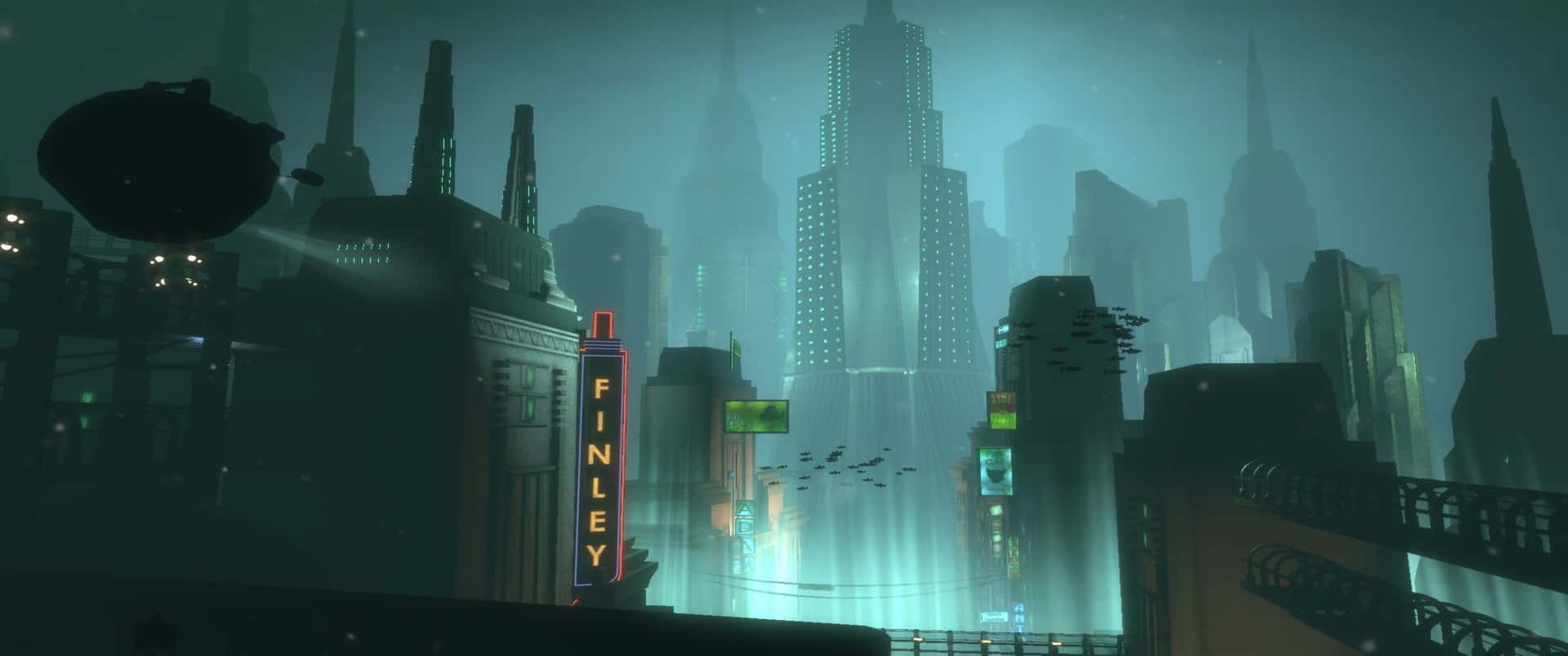 City Of Rapture 3440x1440p Bioshock Infinite Background