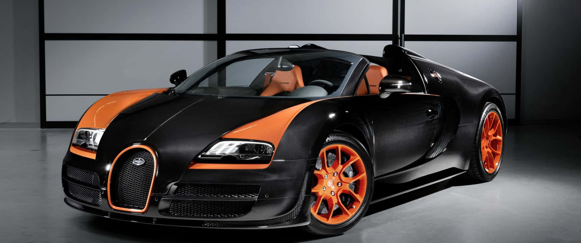 Experience the thrill of driving a Bugatti with this 3440x1440p Wallpaper