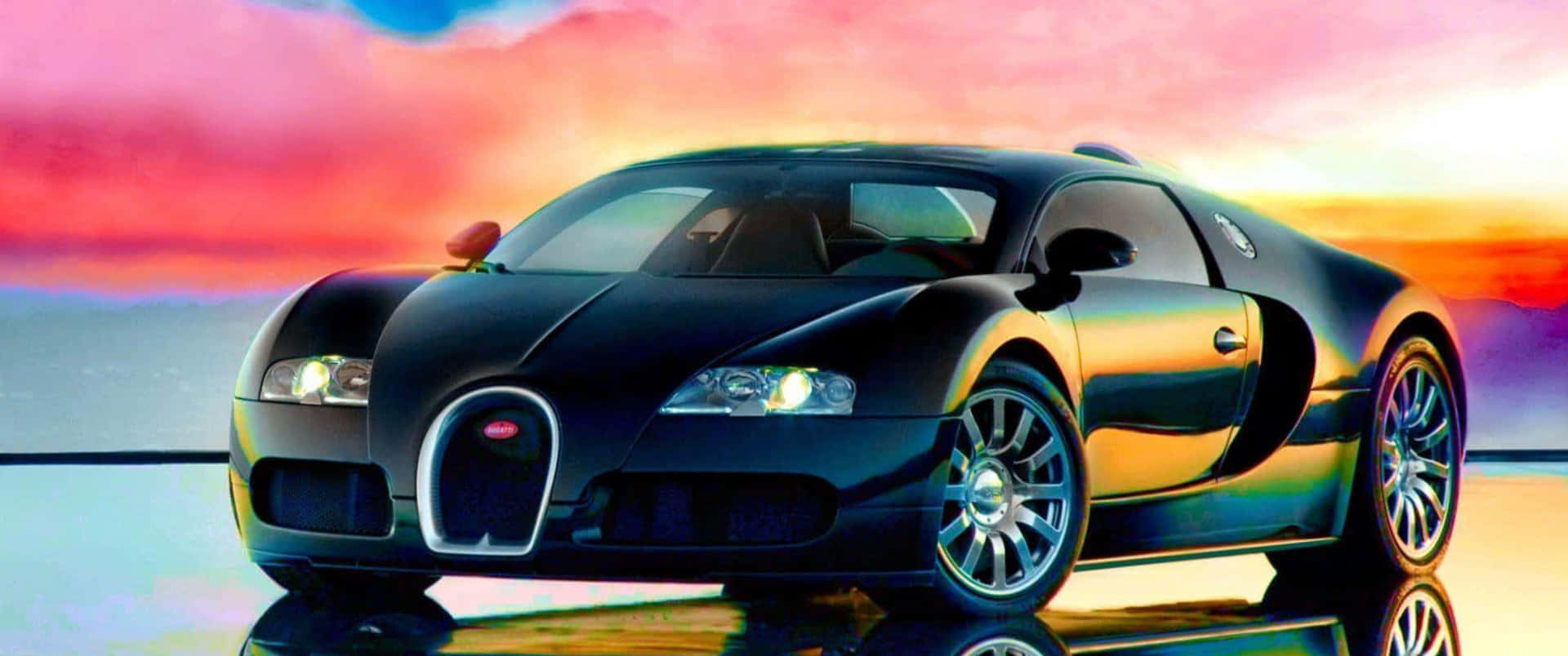 Speeding Ahead - 3440x1440p Bugatti