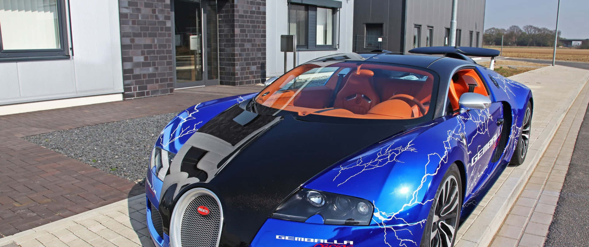 Bugatti Veyron S - A Blue And Black Sports Car